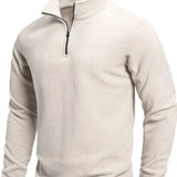 Sweater met lange mouwen en rits