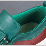 Leren schoenen met rits