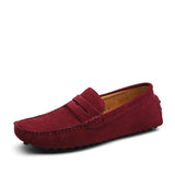 Casual suède herenloafers