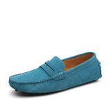 Casual suède herenloafers