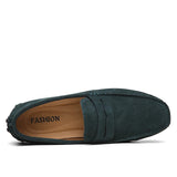 Casual suède herenloafers