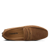 Casual suède herenloafers