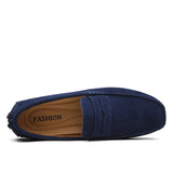 Casual suède herenloafers