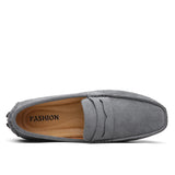 Casual suède herenloafers