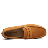 Casual suède herenloafers