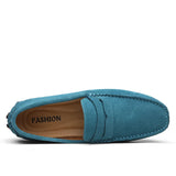 Casual suède herenloafers