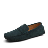 Casual suède herenloafers