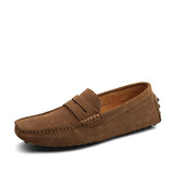 Casual suède herenloafers