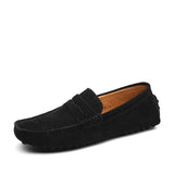 Casual suède herenloafers
