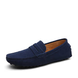 Casual suède herenloafers