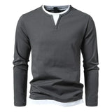 Alwin Premium Lange Mouwen T-shirt van Geperste Katoen