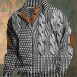 Vintage herentrui met print