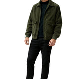 Heren Corduroy Jas – Groene Militaire