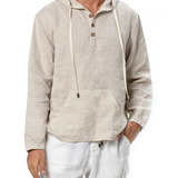 Hoodie van Linnen Stof