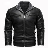 Retro Fleece Leren Voering Jas