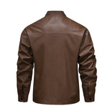 Vintage Fleece Leren Voering Jas