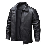 Elegante Winddichte Leren Jas