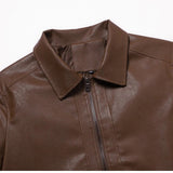 Vintage Leren Motorjack
