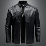 Elegante Heren Leren Bikerjack