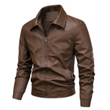 Elegante Winddichte Leren Jas