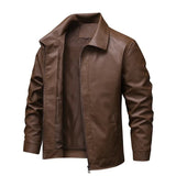 Elegante Winddichte Leren Jas