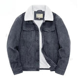 Corduroy jas met cashmere voering