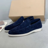 Elegante suède herenloafers