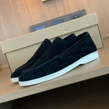 Elegante suède herenloafers