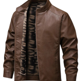 Vintage Fleece Leren Voering Jas