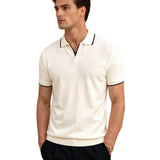 Polo op maat van piqué met contrasterende details
