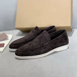 Elegante suède herenloafers